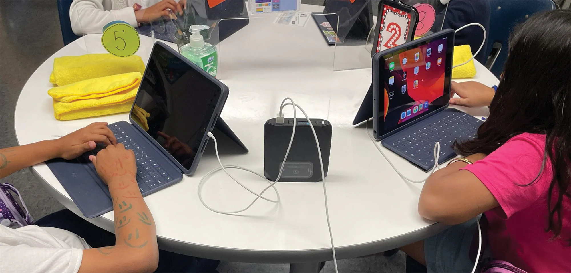laptop charging stations in schools