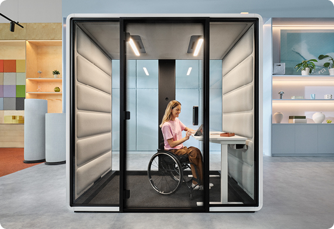 acoustical pod accessible